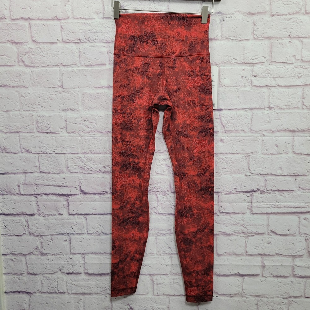 New Lululemon Align‎ HR Leggings Size 4 28" Lunar New Year Intricate Oasis Love
